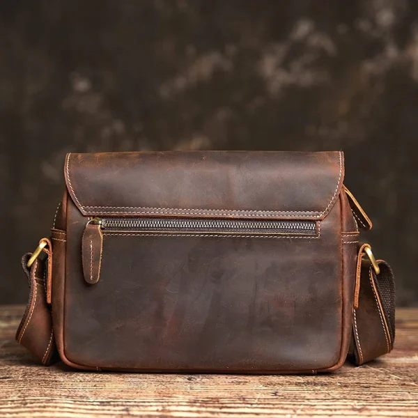 Small Messenger Bag Crossbody Leather For Men - Image 3