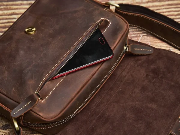 Small Messenger Bag Crossbody Leather For Men - Image 7
