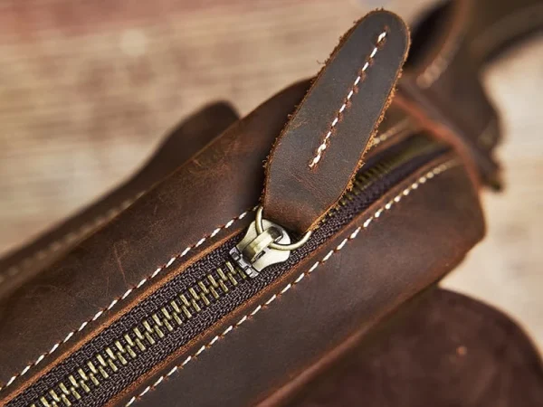 Small Messenger Bag Crossbody Leather For Men - Image 6