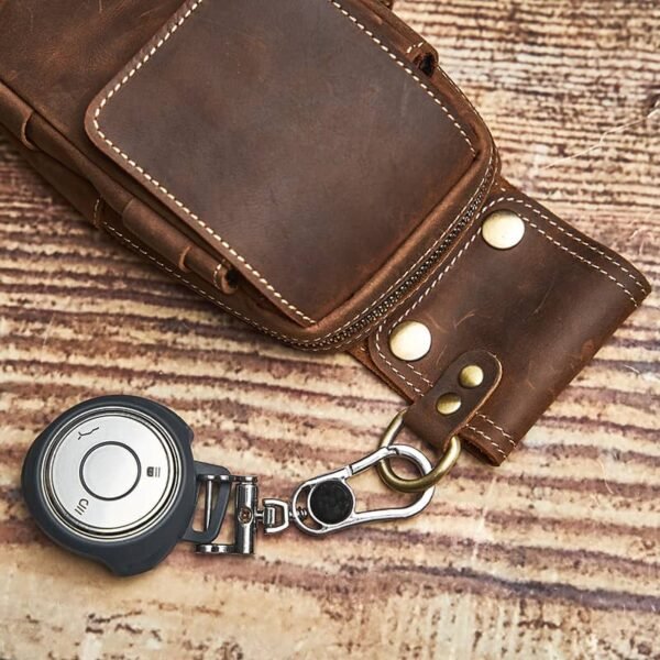 Vintage Leather Fanny Pack | With Flip-Top Cover - Image 11