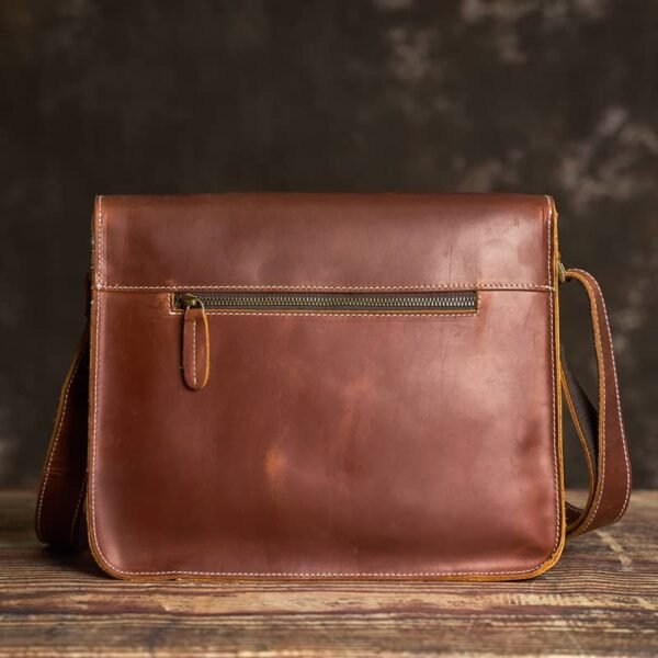 Handmade Leather Messenger Bag |Men's Leather Bags Supplier - Image 9