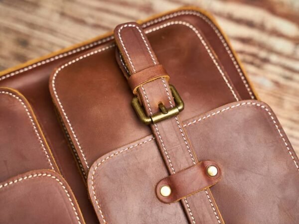 Handmade Leather Messenger Bag |Men's Leather Bags Supplier - Image 16