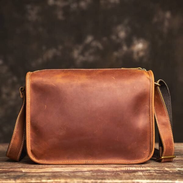 Handmade Leather Messenger Bag | Leather Shoulder Bag - Image 4