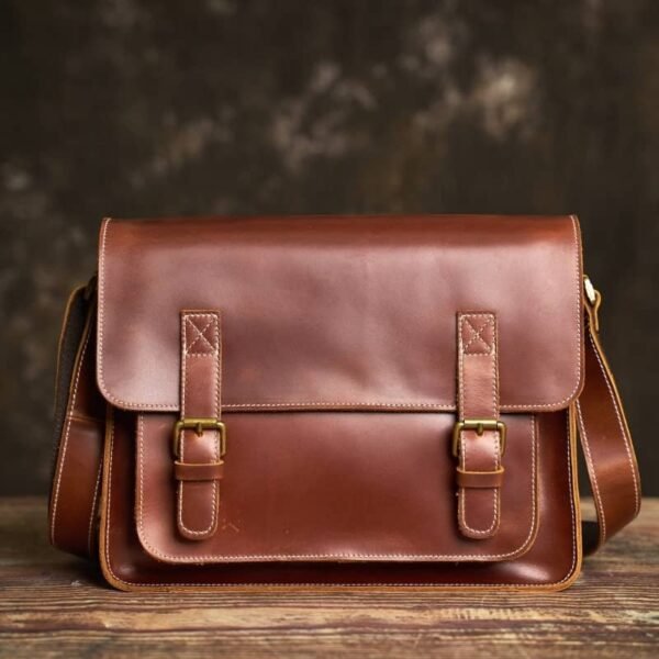 Men's Leather Messenger Bag |Leather Bags Supplier - Image 3
