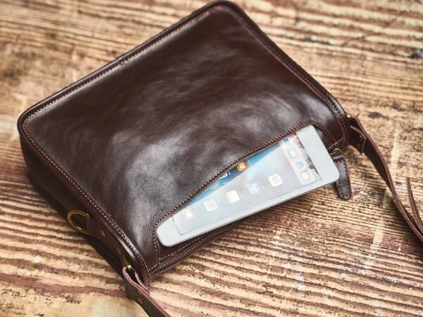 Handmade Leather Messenger Bag | Leather Shoulder Bag - Image 11