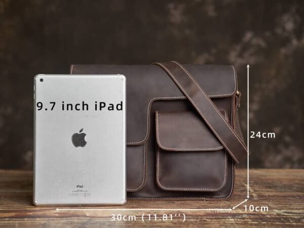 Handmade Leather Messenger Bag |Men's Leather Bags Supplier - Image 6