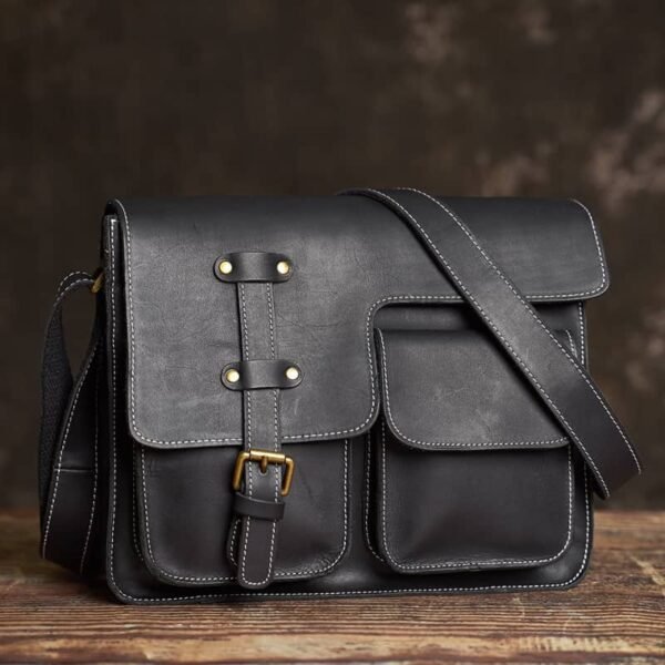 Handmade Leather Messenger Bag |Men's Leather Bags Supplier - Image 19
