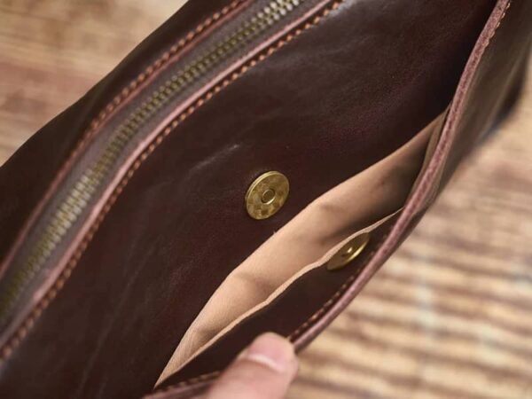 Handmade Leather Messenger Bag | Leather Shoulder Bag - Image 10