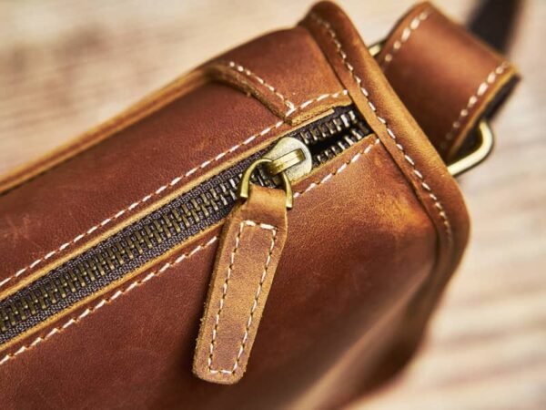 Handmade Leather Messenger Bag | Leather Shoulder Bag - Image 6