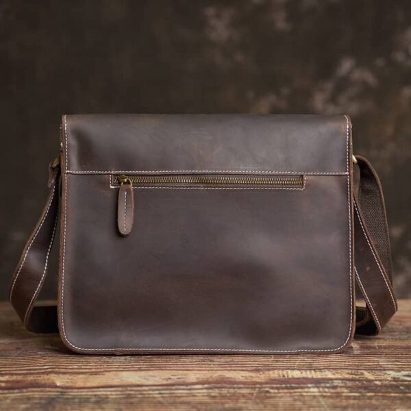 Handmade Leather Messenger Bag |Men's Leather Bags Supplier - Image 2