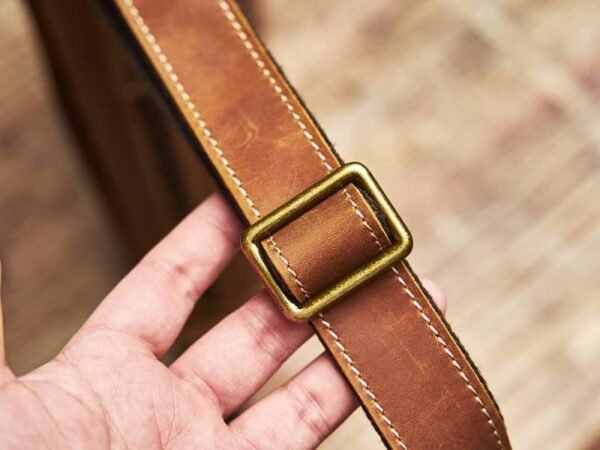 Handmade Leather Messenger Bag | Leather Shoulder Bag - Image 7