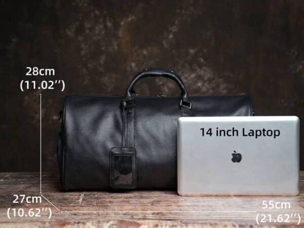 Leather Large Weekender Travel Bag | Leather Tote Bag Supplier - Image 10