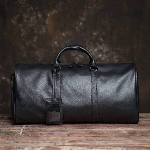 Leather Large Weekender Travel Bag | Leather Tote Bag Supplier - Image 4