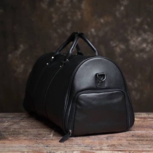 Leather Large Weekender Travel Bag | Leather Tote Bag Supplier - Image 7