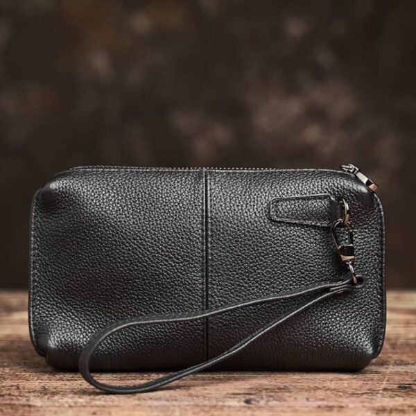 Vintage Mini Leather Clutch bag | Handmade Leather Wallet Supplier - Image 5