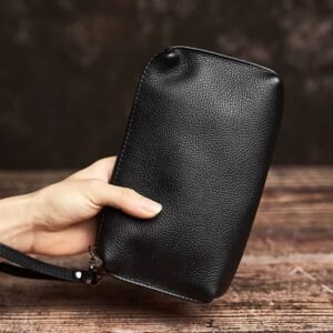 vintage leather Clutch bag 4 3