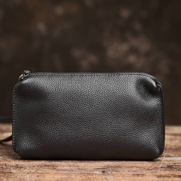 Vintage Mini Leather Clutch bag | Handmade Leather Wallet Supplier - Image 4
