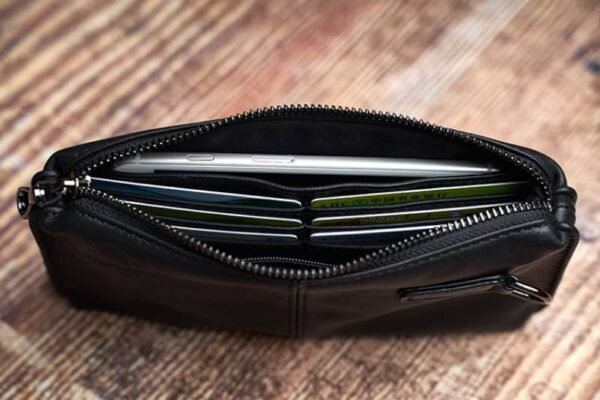 Vintage Mini Leather Clutch bag | Handmade Leather Wallet Supplier - Image 13