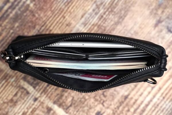Vintage Mini Leather Clutch bag | Handmade Leather Wallet Supplier - Image 14