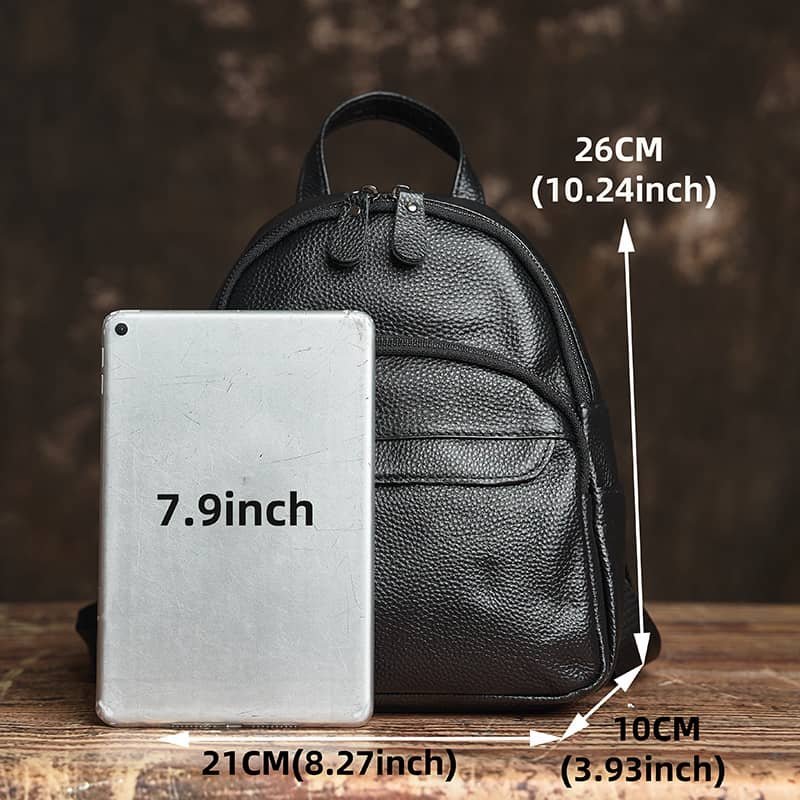 Vintage Mini Leather Backpack 17 vintage leather backpack bag 1 1