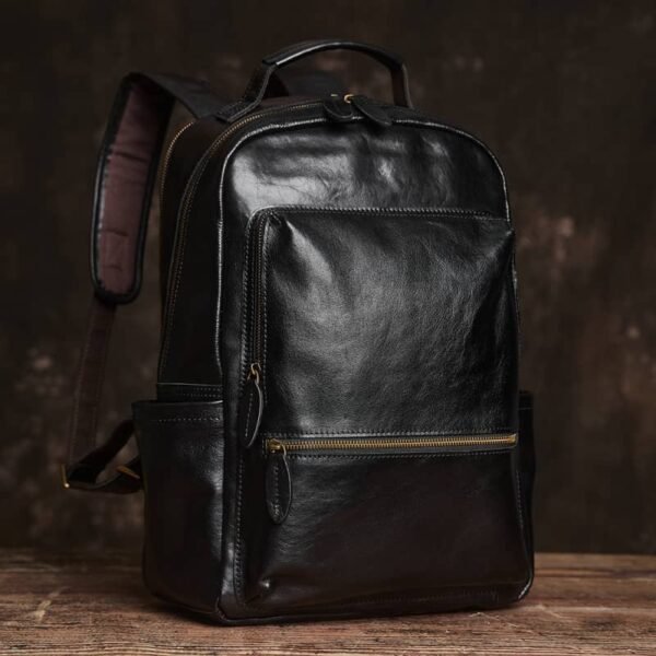 Handmade Men Leather Backpack | Vintage Classic Backpack - Image 19