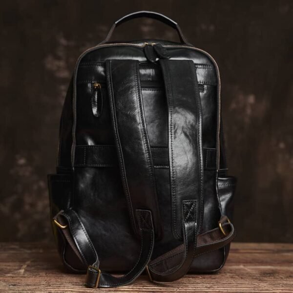 Handmade Men Leather Backpack | Vintage Classic Backpack - Image 21