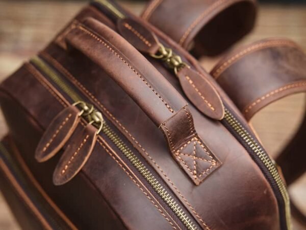 Handmade Men Leather Backpack | Vintage Classic Backpack - Image 10