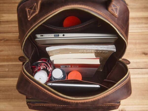 Handmade Men Leather Backpack | Vintage Classic Backpack - Image 17