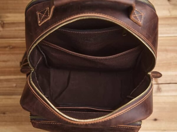 Handmade Men Leather Backpack | Vintage Classic Backpack - Image 18