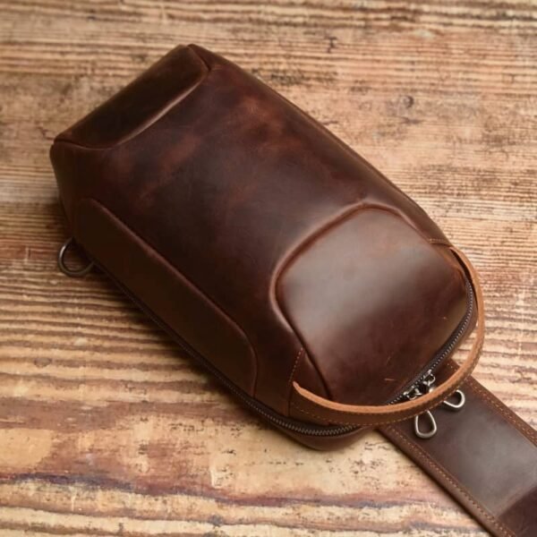 Leather Sling Bag l Chest Bag - Image 6
