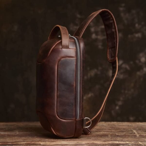 Leather Sling Bag l Chest Bag - Image 12