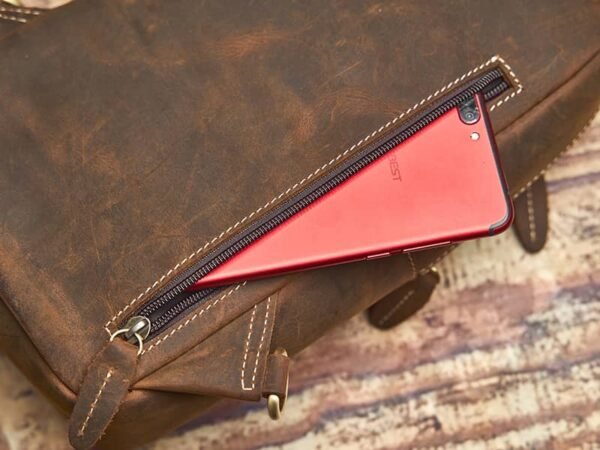 Leather Sling Bag | Leather Chest Bag (复制) - Image 14