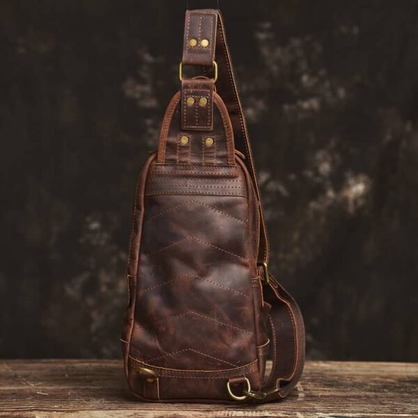 Leather sling Bag l Crossbody Leather Pack - Image 4