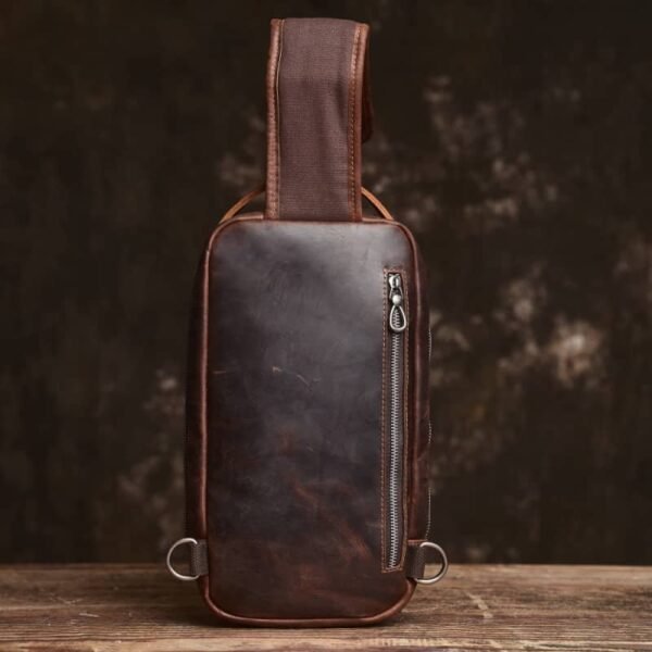 Leather Sling Bag l Chest Bag - Image 11