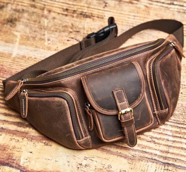 Leather Sling Bag l Leather Waist Bag