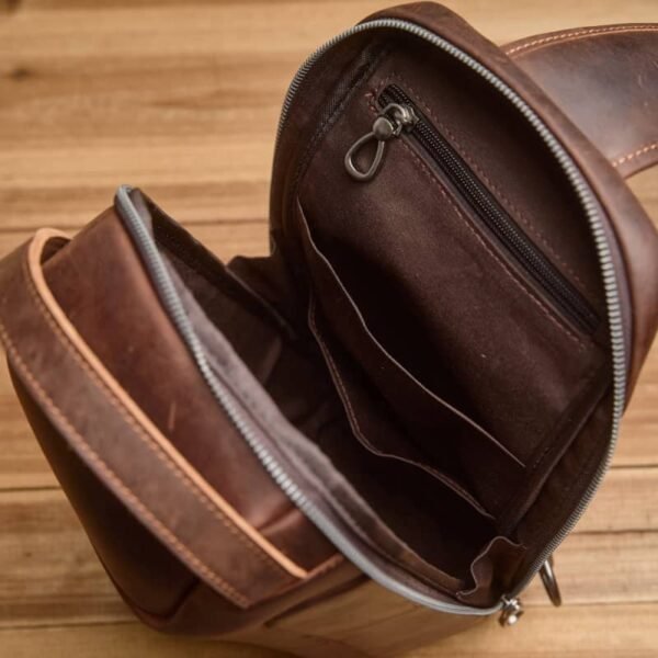 Leather Sling Bag l Chest Bag - Image 14