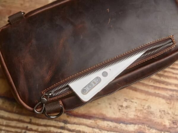 Leather Sling Bag l Chest Bag - Image 7