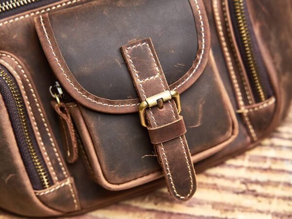 Leather Sling Bag l Leather Waist Bag - Image 7