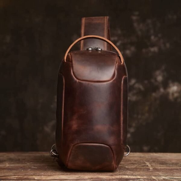 Leather Sling Bag l Chest Bag - Image 3