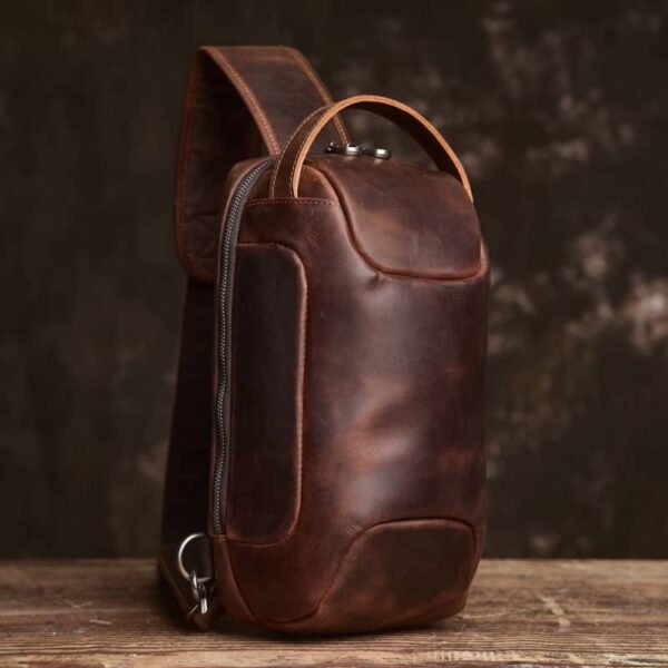 Leather Sling Bag l Chest Bag