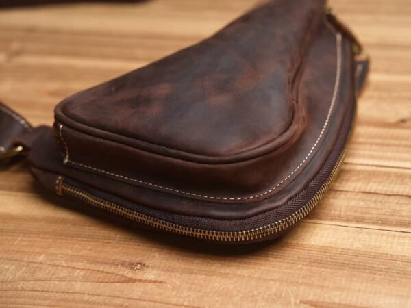 Leather Sling Bag | Leather Chest Bag - Image 9