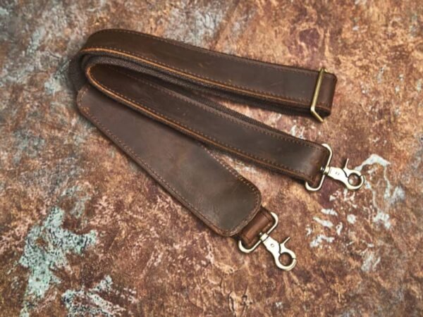 Vintage Leather Camera Bag | Genuine Leather Crossbody Bag - Image 16