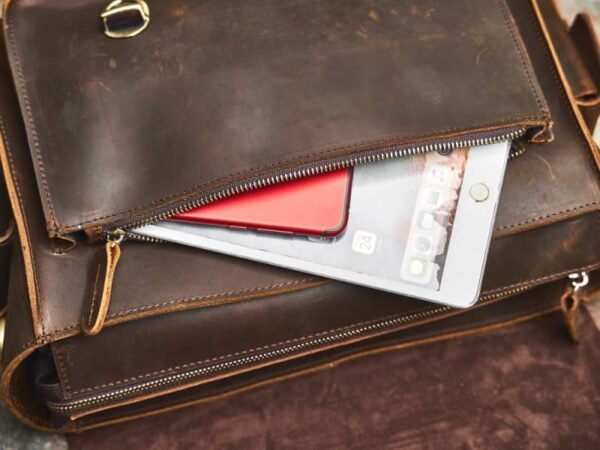 Vintage Leather Camera Bag | Genuine Leather Crossbody Bag - Image 17