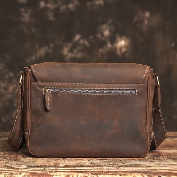 Leather Large Crossbody Bag | Men's Leather Bags Supplier - Image 4