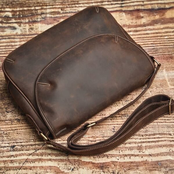 Leather Large Crossbody Bag | Men's Leather Bags Supplier - Image 7
