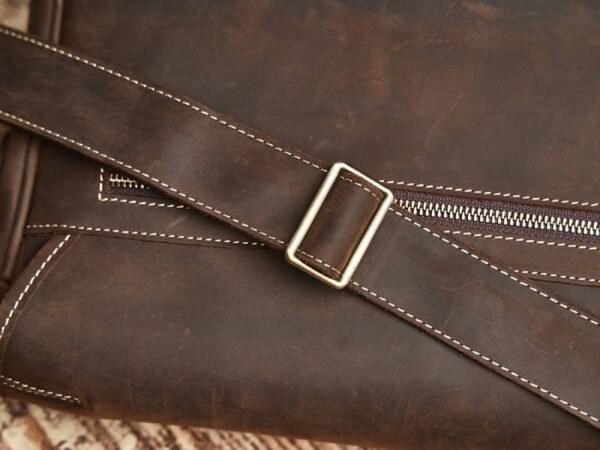 Leather Large Crossbody Bag | Men's Leather Bags Supplier - Image 12