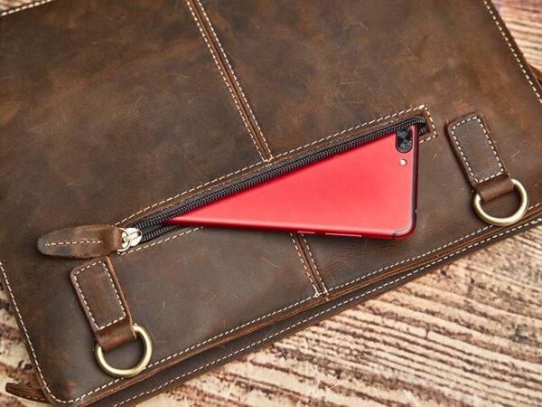 Ultra Slim Tablet Messenger Bag | Leather Bags Supplier - Image 9