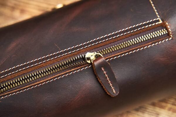 Mini Cylinder Leather Shoulder Bag - Image 10