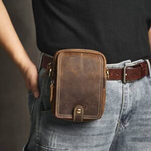 Retro Leather Waist Bag | Leather Mini Shoulder Bag Supplier