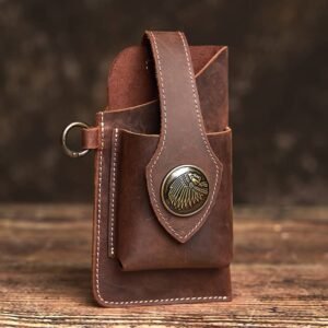 Retro Leather Mini Waist Bag | Leather Fanny Pack Supplier
